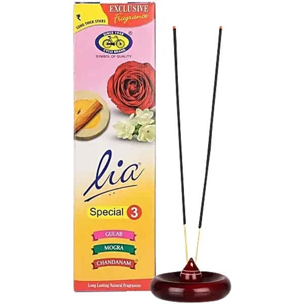 Lia Gulab/Mogra/Chandanam Agarbatti - 202 g