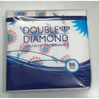 Double Diamond Hygienic Paper Napkins | 50 pcs per pack| 2 ply| 40cm x 40cm