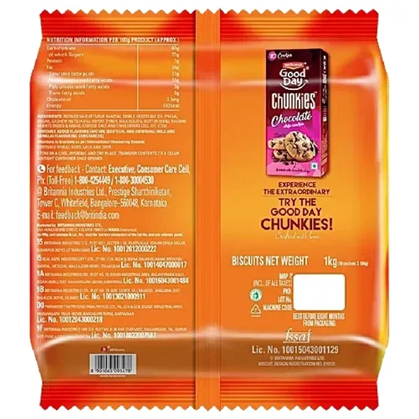 Britannia Good Day Cashew Cookies, 1 kg