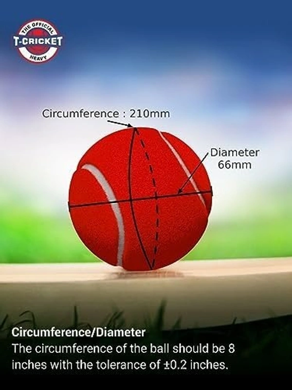 Nivia Cricket Felt Tennis Ball (Red)