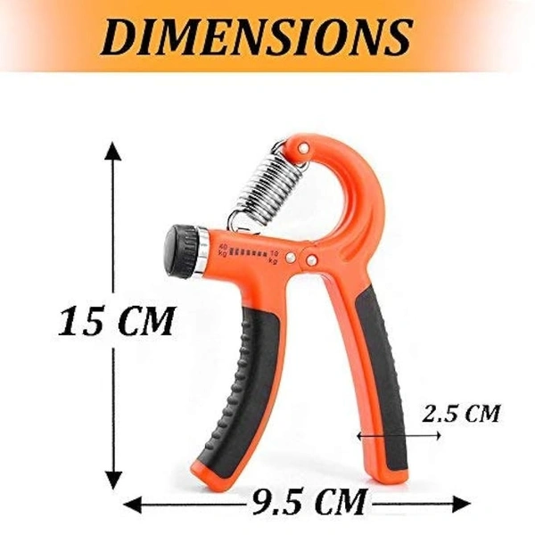 Konex Hand Gripper-Best Hand Exerciser Grip Strengthener Adjustable 10 Kg to 40 Kg