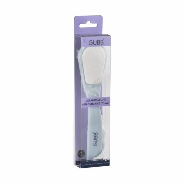 GUBB Dual Ceramic Stone Pedicure Tool Foot File- Remove Callus, Dual Side Rough & Gentle | Exfoliates the Skin for Silky & Smooth FInish