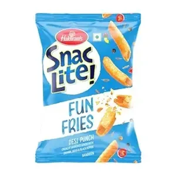 Haldiram’s Snac Lite Fries, 52g | Light & Crispy Potato Snack | Low on Oil, Big on Crunch | Ideal Tea-Time or Travel Snack | Flavourful