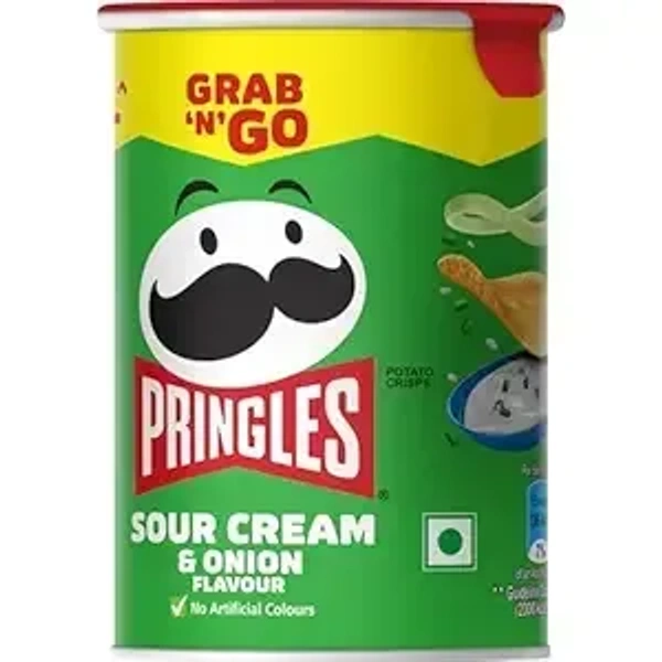 Pringles Sour Cream & Onion Flavour Potato Chips, 40g