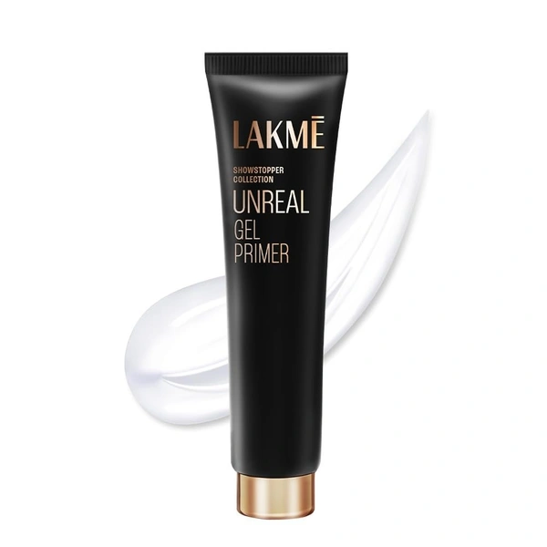 Lakme Unreal Gel Primer- Mini, Blurs Pores, Mattifies & Absorbs Excess Oil - Non Sticky skin, Lightweight & Waterproof, Long Lasting Makeup - 30ML