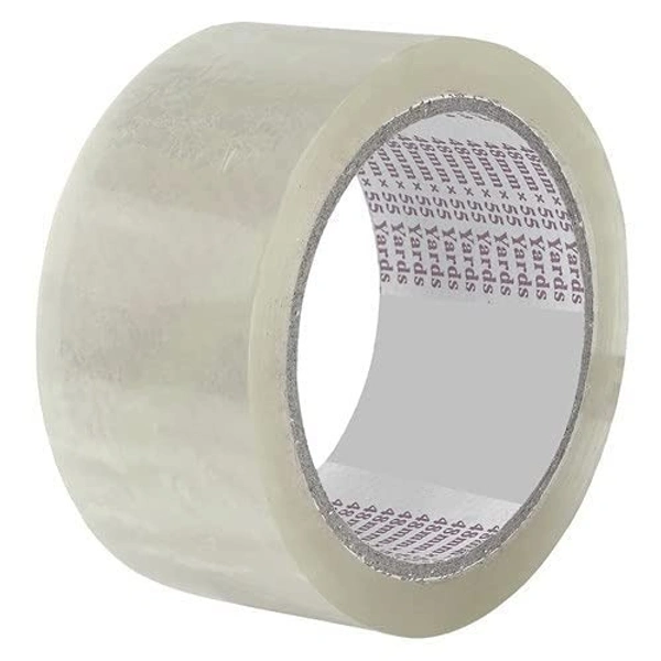 1 Pcs White/Transparent Adhesive Packaging High Strength Tape 2 Inch x 65 Meter Roll