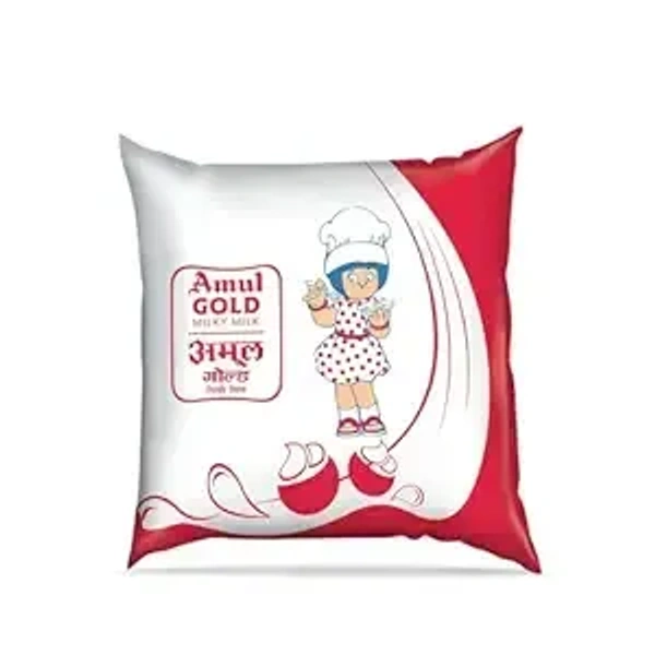 Amul Full Fat Milk-Gold, 500ml Pack
