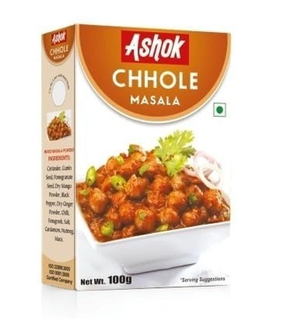 Ashok Chhole Masala | Blended Spice With Natural Ingredient For Delicious Cooking - 100 Gram - 100g