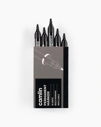 Camlin Permanent Markers - Black