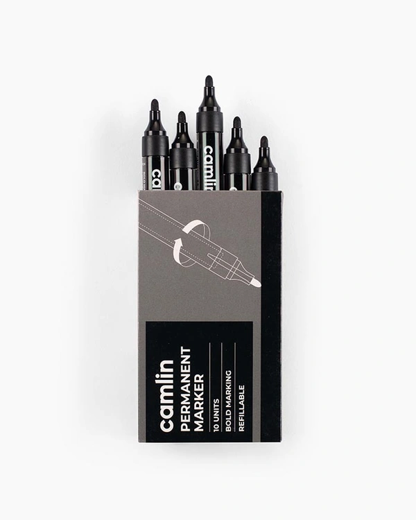 Camlin Permanent Markers - Black