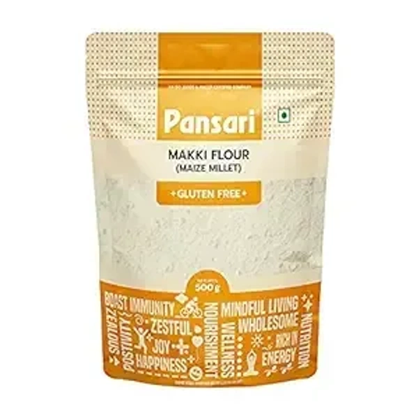 Pansari Makki Atta (Maize Flour), 500 gm