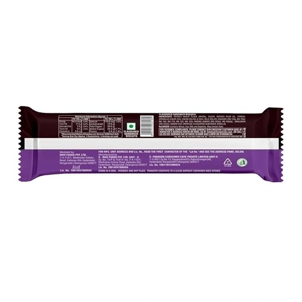 Dukes Bourbon Premium Chocolate Flavoured Sandwich Biscuit (125 Gram) - 125g