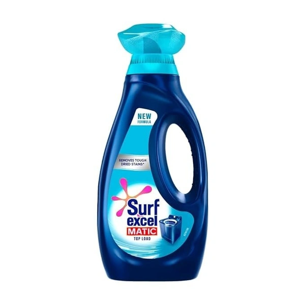 Surf Excel Matic Top Load Liquid Detergent 1L|| Specially designed for Tough Stain Removal on Laundry in Washing Machines - 1L
