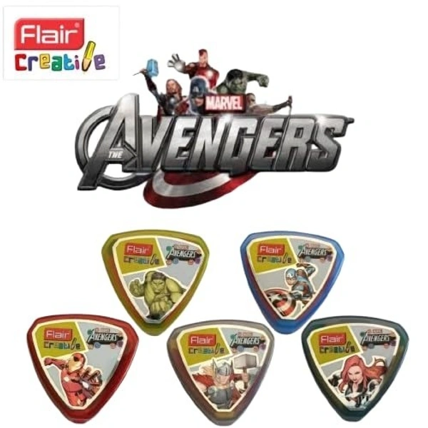 Flair Dust Free Erasers Pack of 20 + Flair Emoji Extra Dark Graphite Triangle Pencils Pack of 5| Triangle Shape Eraser for Better Erasing & Holding| Individual Erasers with Case| A Gift for Children