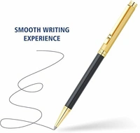 Pierre Cardin Golden Era Satin Gold-Black Premium Metal Ball Pen with Twist Mechanism | Luxurious Golden Trims & Clip | Ideal for Festive & Corporate Gifting
