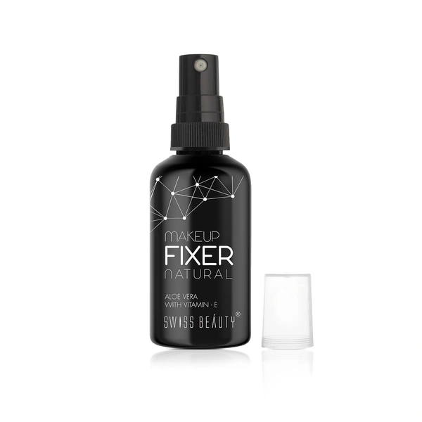 Swiss Beauty Natural Makeup Fixer | Natural Dewy Finish | With Vitamin E and Aloe Vera | Long-Lasting | Hydrating & Refreshing Setting Spray  - 70 ML