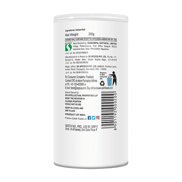 Catch Sprinklers Table Salt, 200g - 200g