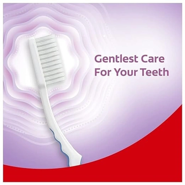 Colgate Gentle Gumcare Manual Toothbrush for adults - Po4, Ultra Soft Bristles Pack of 3 - Multicolor