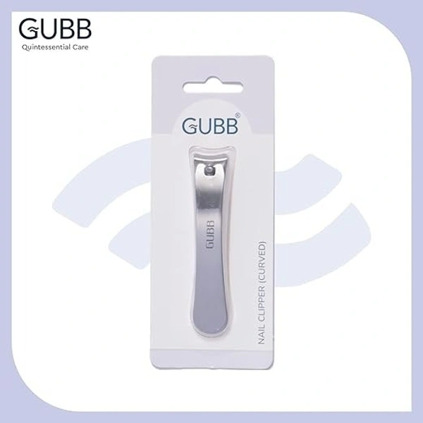 GUBB Curved Nail Clipper For Men & Women | Stainless Steel Nail Cutter