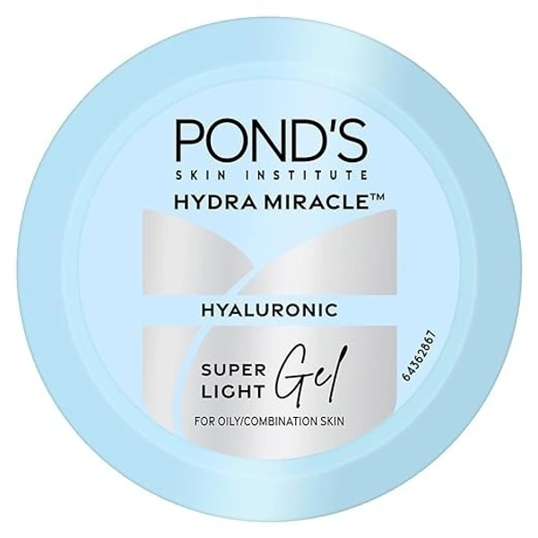 POND'S Super Light Gel Oil Free Face Moisturizer 50 g | With Hyaluronic Acid & Vitamin E for Fresh Glowing Skin & 24 hr Hydration -