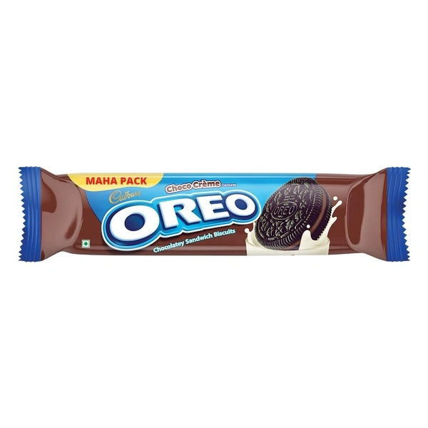 Cadbury Oreo Chocolate Flavour Crème Sandwich Biscuit, 125.25 Gm