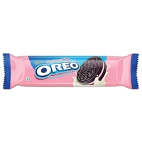 Cadbury Oreo Strawberry Flavour Crème Sandwich Biscuit, 108.55 g