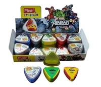 Flair Dust Free Erasers Pack of 20 + Flair Emoji Extra Dark Graphite Triangle Pencils Pack of 5| Triangle Shape Eraser for Better Erasing & Holding| Individual Erasers with Case| A Gift for Children