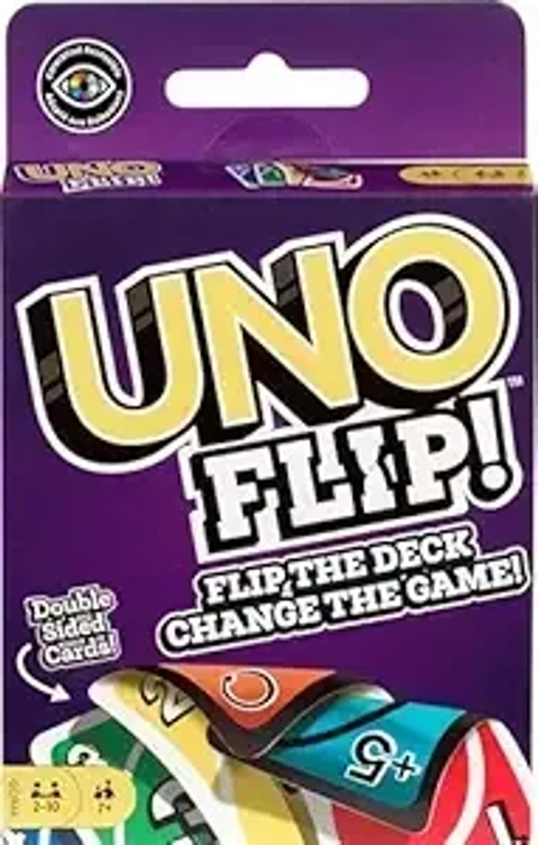 Mattel Games UNO Kid Uno Flip Side Card Game, Multi Color
