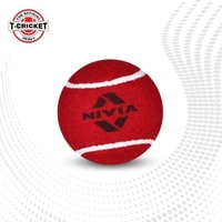 Nivia Cricket Felt Tennis Ball (Red)
