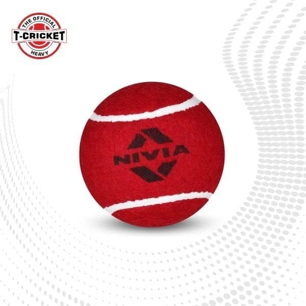 Nivia Cricket Felt Tennis Ball (Red)