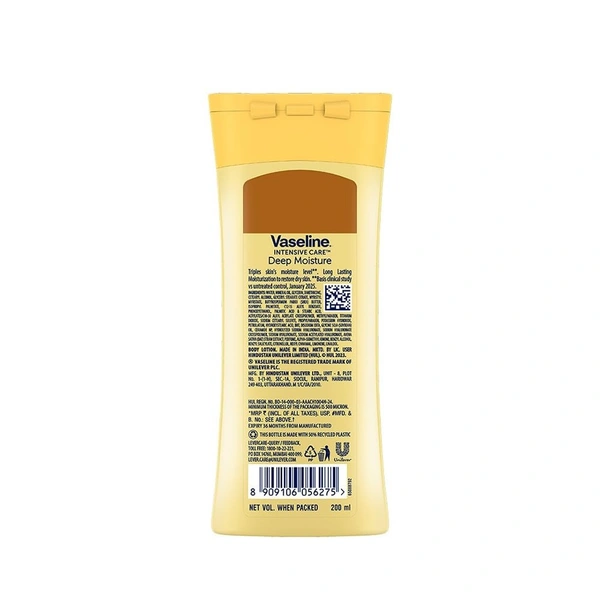Vaseline Deep Moisture Body Lotion |For Dry Skin|Cushion Soft Skin| With Ceramides Hyaluron Moisture Fillers 90 ml