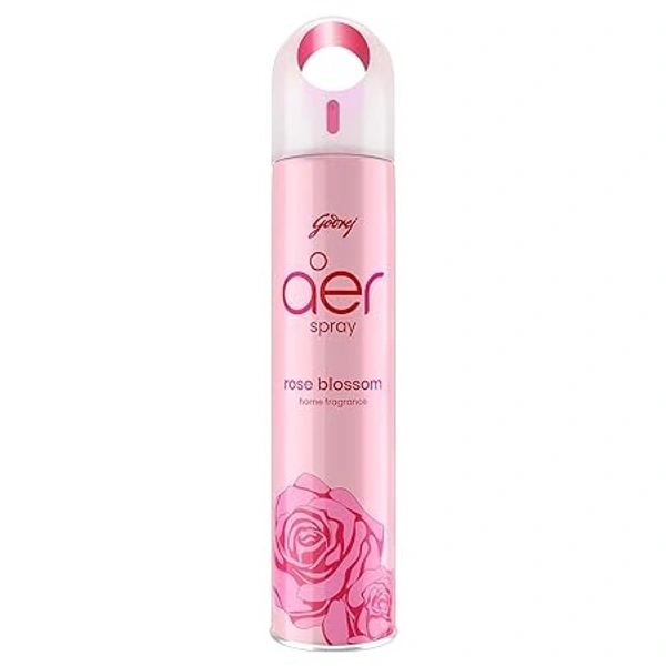 Godrej aer Spray | Room Freshener for Home & Office - Rose Blossom (220 ml) | Long-Lasting Fragrance