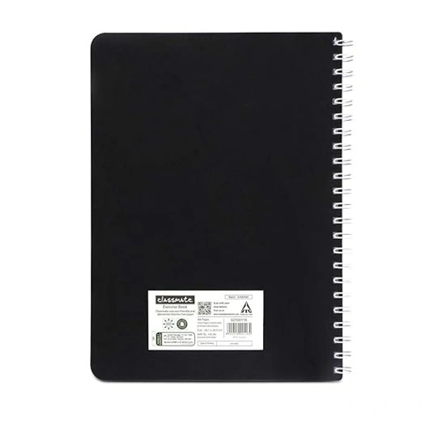 Classmate Pulse 6 Subject Notebook - Unruled, 300 Pages, Spiral Binding, 267mm*203mm