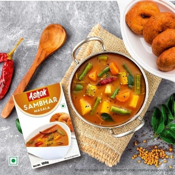 Ashok Sambhar Masala | Spices with Natural Ingredients No Added Preservatives For Delicious Cooking- 50 gram - 50g