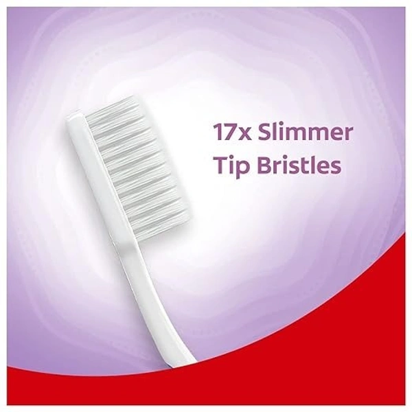 Colgate Gentle Gumcare Manual Toothbrush for adults - Po4, Ultra Soft Bristles Pack of 3 - Multicolor
