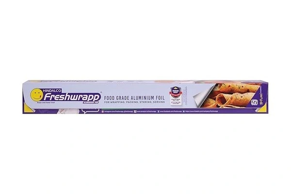 Hindalco Freshwrapp Aluminium Foil (33+17g,Buy 1 Get 1 Free) - 50g, Silver
