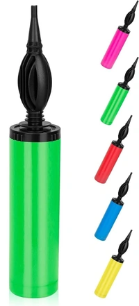 Manual hand Balloon Pump Machine Hand for Foil Balloons and Inflatable Toys Party Accessory Manual Pump - Yellow