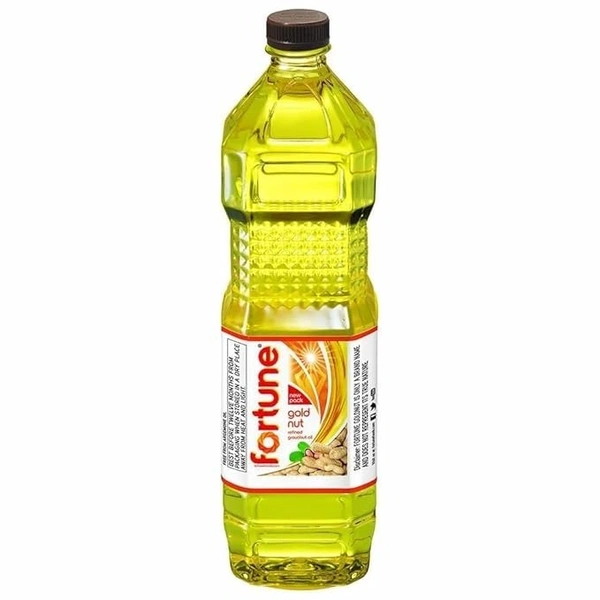 Fortune Refined Groundnut Oil, 1L, (PET Bottle)