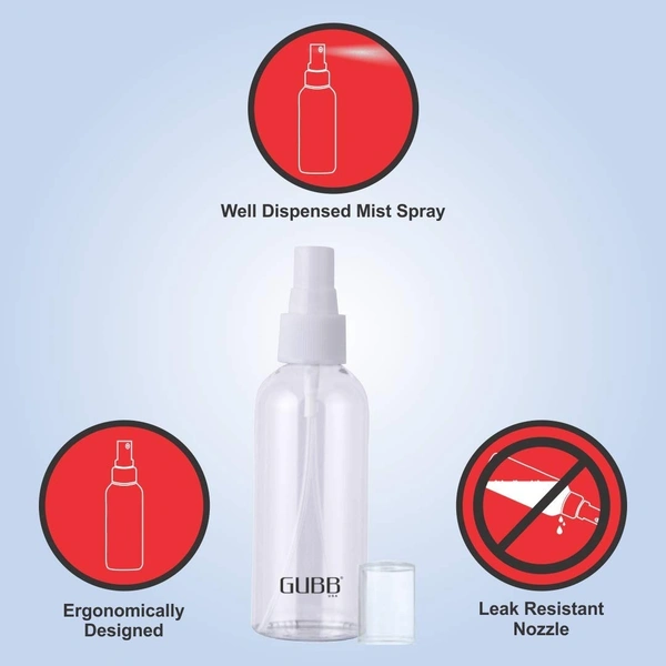 GUBB Toiletries Travel Spray Bottle For Face & Hair Small Size Leakproof Atomiser
