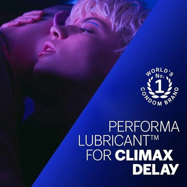Durex Condoms, Extra Time For long Lasting Pleasure - Pack of 10N Condoms - 180 mm