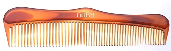 GUBB Grooming | Dressing Comb Shell with Round Teeth - Brown