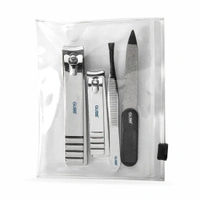 GUBB Nail Care Kit - Toe Nail Clipper, Finger Nail Cutter, Nail Filer & Flat Tweezer | Nail Clipper For Manicure, Nail Shaper for Smooth Nail Finish, Rust Resistant - Sharp & Durable Edge - SS