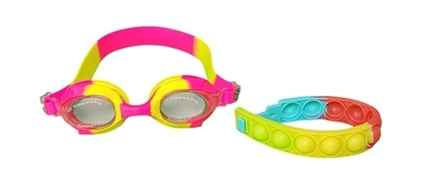 Morex Swimming Goggles UV Protection Anti-Fog For Men Women Kids With Plastic Case Blue Color Swim Glasses With Adjustable Strap - Pastel Green