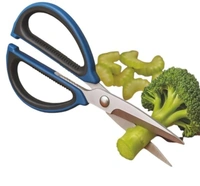 Kitchen Scissors, 10 inch, German Quality Sharp Blade, Stainless Steel, Ergonomic Handle - 10", Black