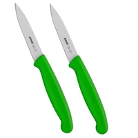 KOHE Paring Kitchen Knife for Precision Peeling, Trimming & Slicing Vegetables & Fruits - ‎4 Inches, Green