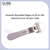 GUBB Curved Nail Clipper For Men & Women | Stainless Steel Nail Cutter