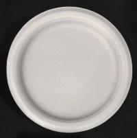jaiveco White Plain Round Bagasse Plates 25 pcs - 11inches
