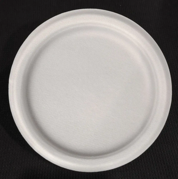 jaiveco White Plain Round Bagasse Plates 25 pcs - 11inches