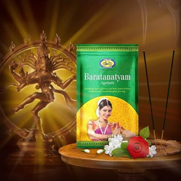 Cycle Pure Agarbatti | Baratanatyam Incense Sticks | Jasmine and Rose Fragrance  - 160g