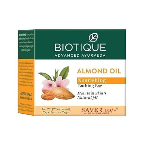 Biotique Almond Oil Nourishing Bathing Bar 150gm